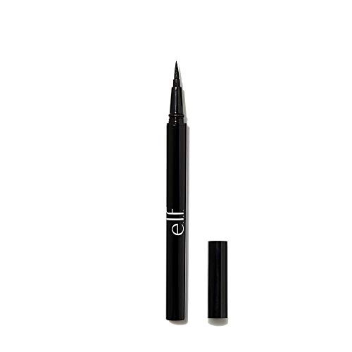 e.l.f. H2O Proof Eyeliner Pen, Felt Tip, Waterproof Liquid Formula, Jet Black, 0.02 Fl Oz (0.7mL) - Single