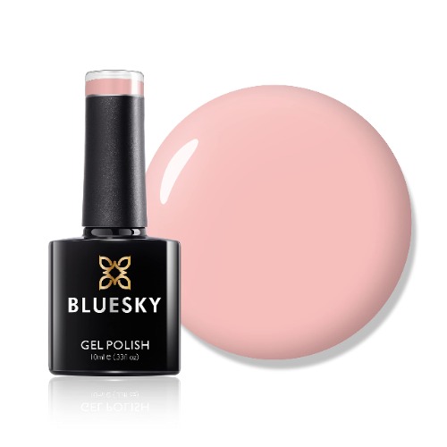Bluesky Gel Nail Polish, Peach Nude A095, Lemonade, Light, Pink, Long Lasting, Chip Resistant, 10 ml (Requires Drying Under UV LED Lamp) - Peach Nude