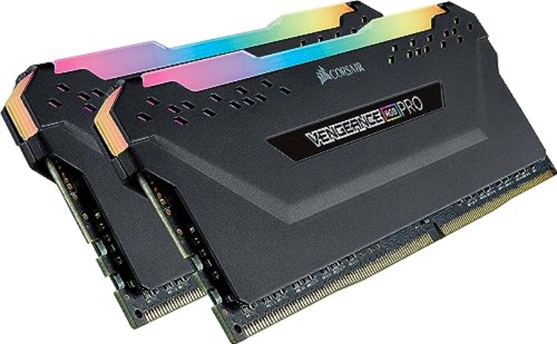 CORSAIR VENGEANCE RGB PRO 16GB (2x8GB) DDR4 3600MHz C18 LED Desktop Memory - Black - RGB PRO - Black - 16GB (2x8GB) - 3600MHz - Desktop Memory