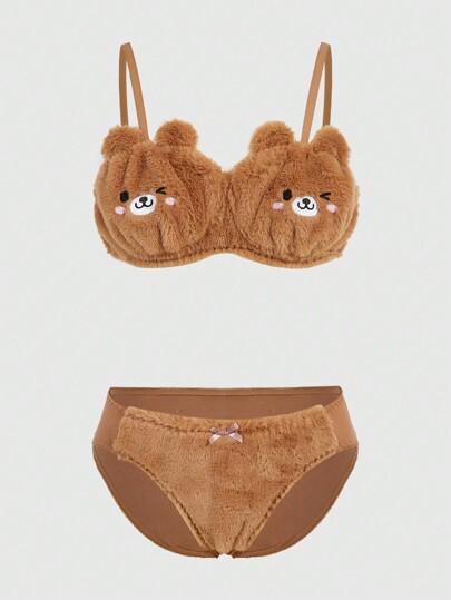 Teddy Bear Bra Set