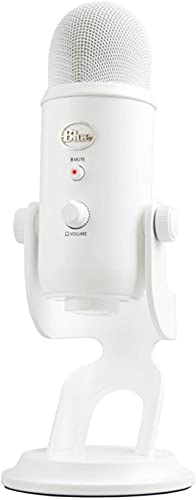 Logitech for Creators Blue Yeti USB Microphone for PC, Podcast, Gaming, Streaming, Studio, Computer Mic - Whiteout