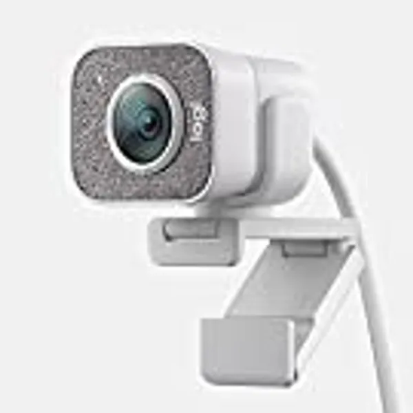 Logitech for Creators StreamCam Webcam for Streaming and Content Creation, Full HD 1080p 60 fps, Premium Glass Lens, Smart Auto-Focus, for PC/Mac - White