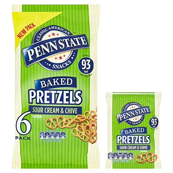 Penn State Pretzels Sour Cream & Chive 6 x 22g