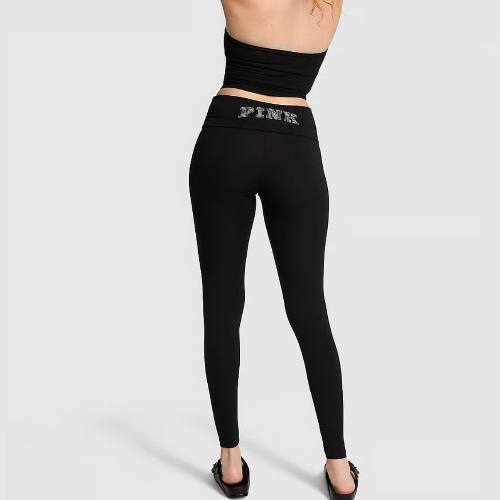 Cotton Fold-Over Leggings
