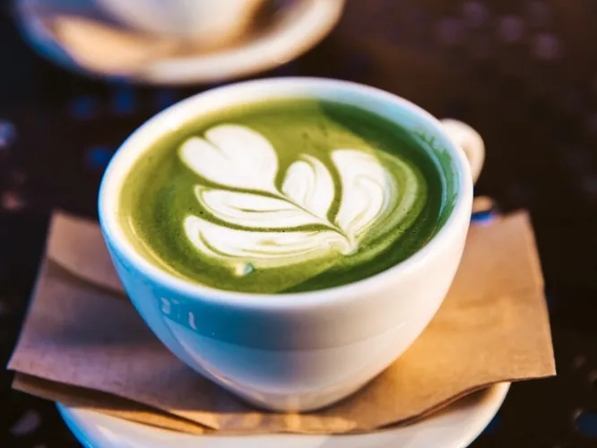 A little after Pilates matcha💚