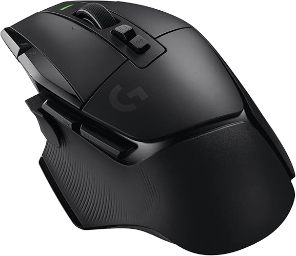 Logitech G502 X Lightspeed Wireless Gaming Mouse - LIGHTFORCE Hybrid Optical-Mechanical switches, Hero 25K Gaming Sensor, Compatible with PC - macOS/Windows - Black (Renewed)