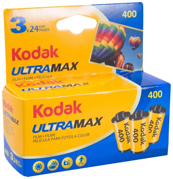 Kodak 6034052 Ultramax 400 135/24 Film (Pack of 3)