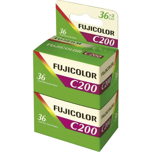 Fujifilm Fujicolor C200 35 mm 36 Exposure Colour Print Camera Film Twin Pack