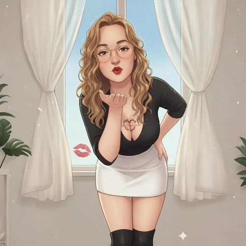 A virtual kiss poster | 100€