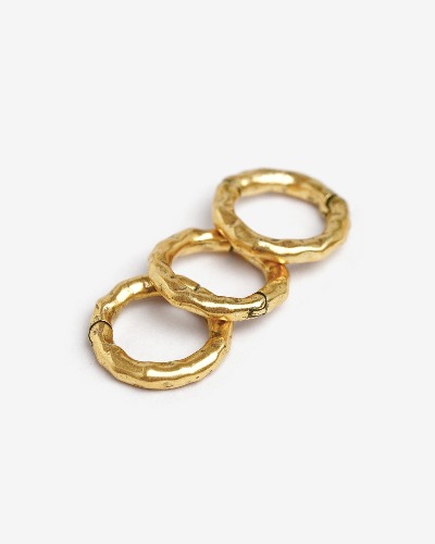 Synthesis Ring Stacks | Gold / 8mm / Set of 3
