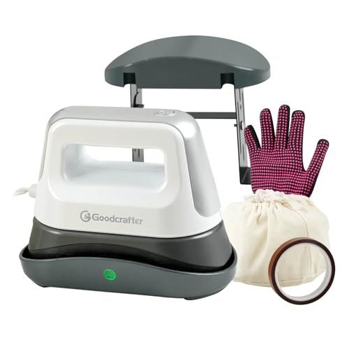Goodcrafter Hat Press 6.3"x3.3" Hat Heat Press Machine for Caps,Curved,Ceramic-Coated Heat Plate, Easy Temperature Control with Safety Base & Auto-Off Feature（Father's Day Gift） - H-HMACHINE