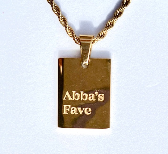 "Abba's Fave" Necklace | Yellow Gold / Mini