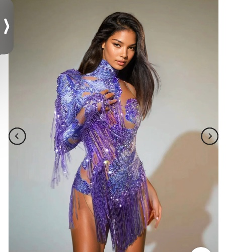 Purple Glitter Bodysuit