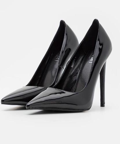 Shiny Black Heels