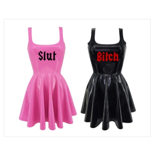 Lottielatex Dress with custom ”Nova” text