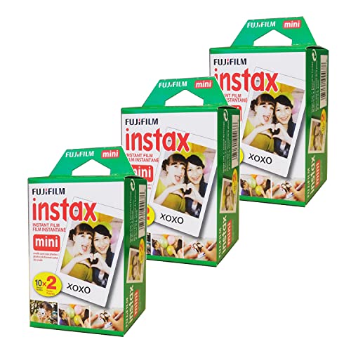 Fujifilm Instax Mini Instant Film (3 Twin Packs, 60 Total Pictures) - International Version
