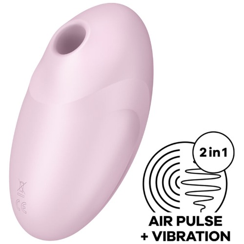 SATISFYER VULVA LOVER 3 AIR PULSE STIMULATOR  VIBRATOR - PINK