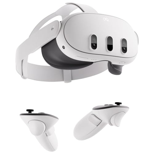 Meta Quest 3 128GB— Breakthrough Mixed Reality Headset — Powerful Performance - 128GB - Headset + Controllers