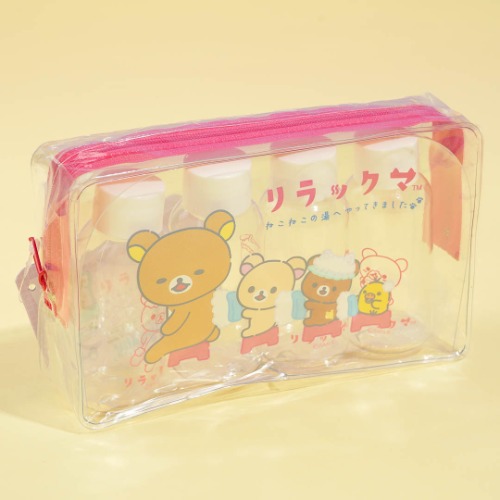 Rilakkuma Bath Time Travel Bottle Pouch Set | Default Title