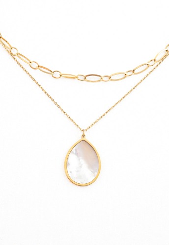 Holly Layered Mother-of-Pearl Necklaces