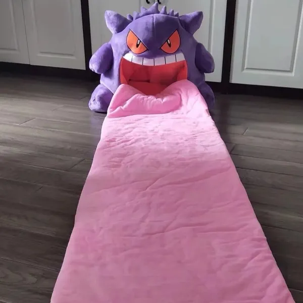 Gengar Tongue Quilt Plushie Pillow, Pokemon Plush Toy, Stuffed Toys, Ghastly Haunter, Pokemon Card Game, Cosplay Accessory, Xmas Gift Idea