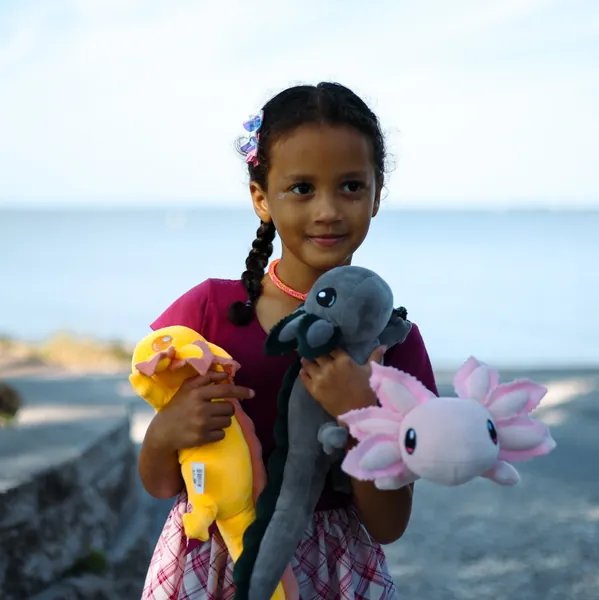 Mini Realistic Axolotl Plush - Portion Donated to Youth Programs - Mini