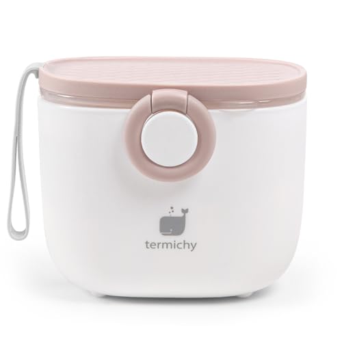 Termichy Baby Formula Dispenser, Portable Formula Dispenser Container with Scoop and Carry Handle for Travel Outdoor Activities for Baby Infant, 500ml (Light Pink) - M-light Pink - 8.8 OZ (250 g)