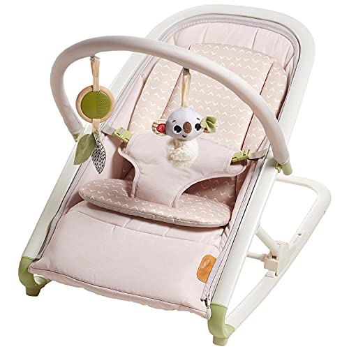 Tiny Love Boho Chic 2-in-1 Rocker with Removeable Toy Bar, Rocking or Stationary Modes and Folds Flat for Storage, Beige - Rocker