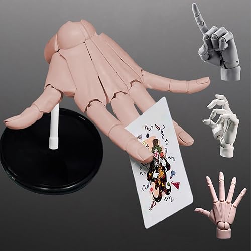 Flexible Artists Hand Model, Adjustable Hand Model for Drawing, Lively Manikin Figure Hand Model for Desk Decoration, Sketching, Drawing, Painting (L-Skin Color) - L-Skin Color