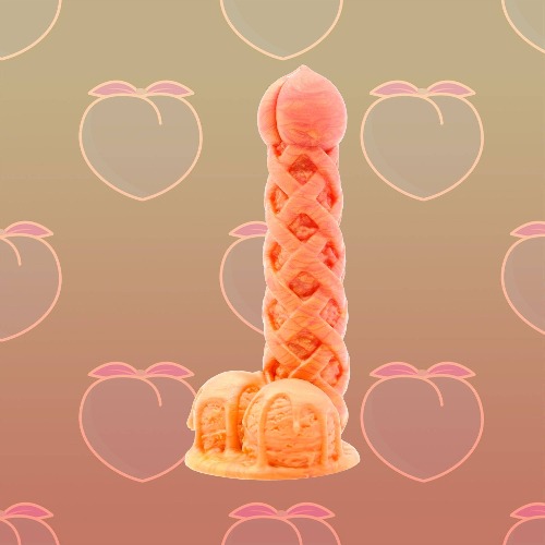 Peach Pie Ala Mode Dildo | Standard / Add Suction Cup / Medium 00-50