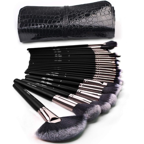 Makeup Brushes 24pcs Makeup Brush Set Kabuki Foundation Blending Brush Face Powder Blush Concealers Eye Shadows Make Up Brushes Kit with Bag - 