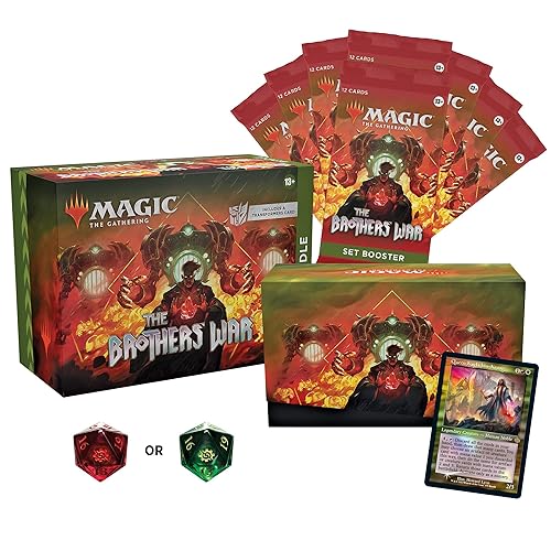 Magic The Gathering The Brothers War Bundle | Transformers Card, 8 Set Boosters, and Accessories