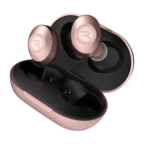 Raycon The Everyday Bluetooth Wireless Earbuds with Microphone- Stereo Sound in-Ear Bluetooth Headset True Wireless Earbuds 32 Hours Playtime (Matte Rose Gold) - Matte Rose Gold