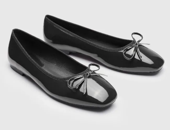 Square Toe Ballet Mary Jane Flats