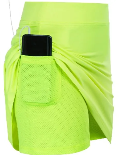 JACK SMITH Women's Athletic Skort Back Pleated Waist Stretchy Sports A-Line Skirts with Pockets