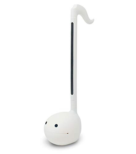Otamatone White [English Manual] Portable Electronic Musical Instrument Synthesizer with Music Practice Sheet Gift for Kids and Adults Beginners - White
