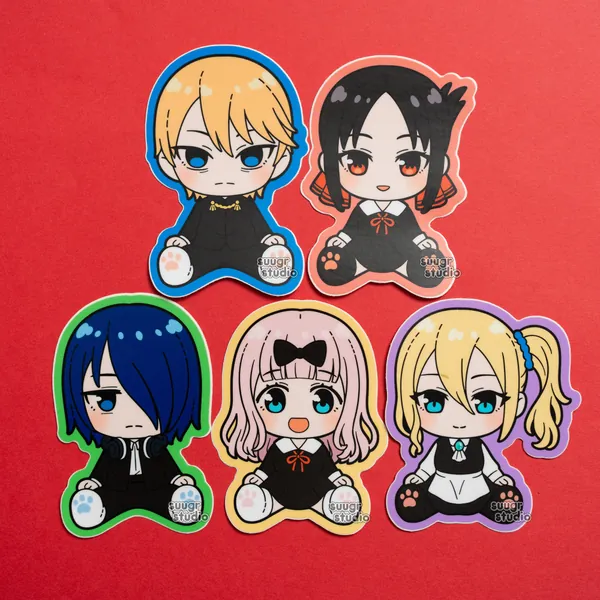 Romantic Student Council Plush Vinyl Stickers