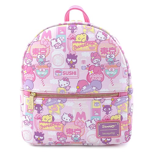 Loungefly Sanrio Hello Kitty Kawaii Convertible Double Strap Shoulder Bag Handbag Purse - One Size Multi