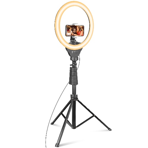 UBeesize 12’’ Ring Light with Tripod, Selfie Ring Light with 67’’ Tripod Stand, Light Ring for Video Recording＆Live Streaming(YouTube, Instagram, TIK Tok), Compatible with Phones, Cameras and Webcams - Ring Light