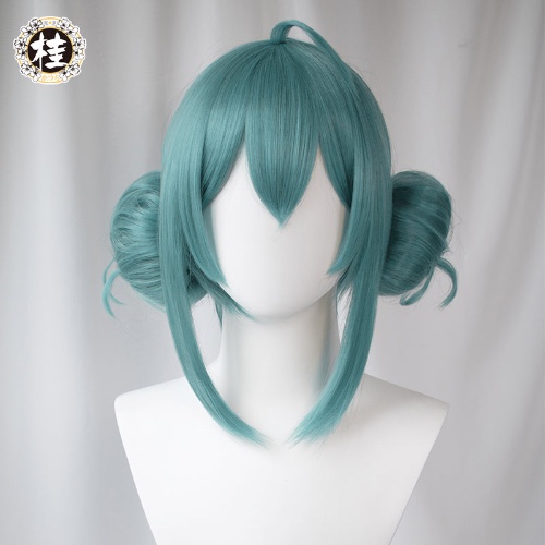 【Pre-sale】Uwowo Cosplay V Singer  Bunny Fanart. 40CM Green Cosplay Wig