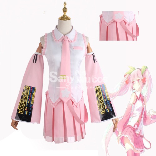 Vocaloid Hatsune Miku Cosplay Pink Miku Cosplay Costume - M