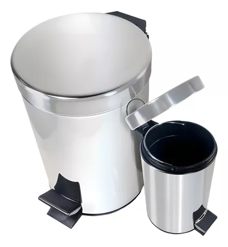 Cestos Tacho De Basura X 2 Unidades De 12l Y De 3l Combo Set