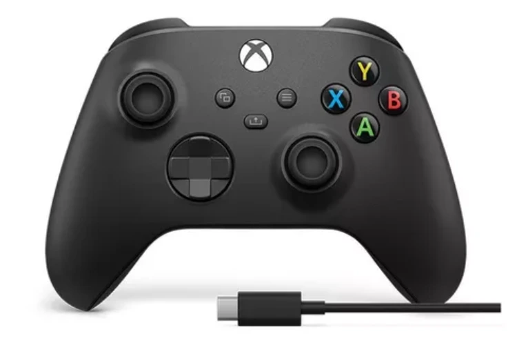 Joystick inalámbrico Microsoft Xbox QAT-00001 Carbon Black carbon black
