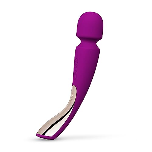 LELO Smart Wand 2 Medium Personal Wand Massager Tension Releasing Muscle and Body Massager, Waterproof & Wireless Rechargeable Wand Vibrator, Personal Vibrator Wand for Her, Deep Rose