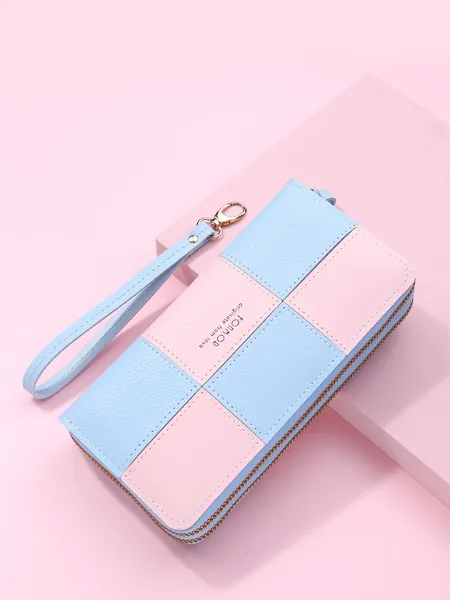Modern Fashionable Coin Purse PU Simple Wallet Multi Purse With Zipper Lightweight Modern Business Credit Card ID Card Money Cash Long Wallet Business Casual Teacher's Day Teacher Gifts Work Business Commute Travel Holiday Office Vacation For Anniversary For Lover For Birthday Gift On Valentine Day For Gift For Lady For Female White-Collar Workers For Women Gift Wristlet Wallet