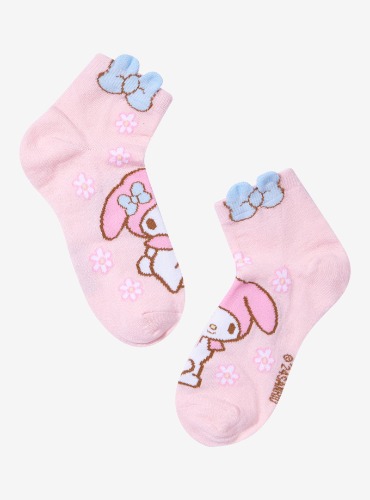 My Melody Blue Bow Ankle Socks