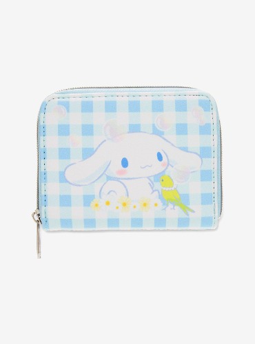 Loungefly Cinnamoroll Daisy Gingham Mini Zip Wallet