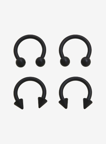 Steel Matte Black Circular Barbell 4 Pack
