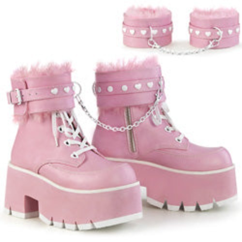 Ashes-57 | Baby Pink Vegan Leather / 8