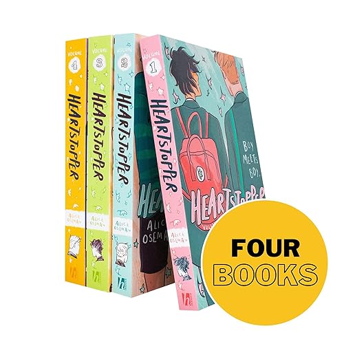 Heartstopper Series Volume 1-4 Books Collection Set By Alice Oseman